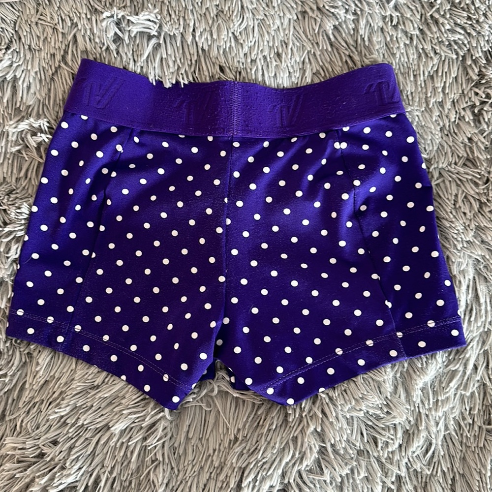 Varsity athletic “booty” shorts. Size XS - Picture 2 of 6